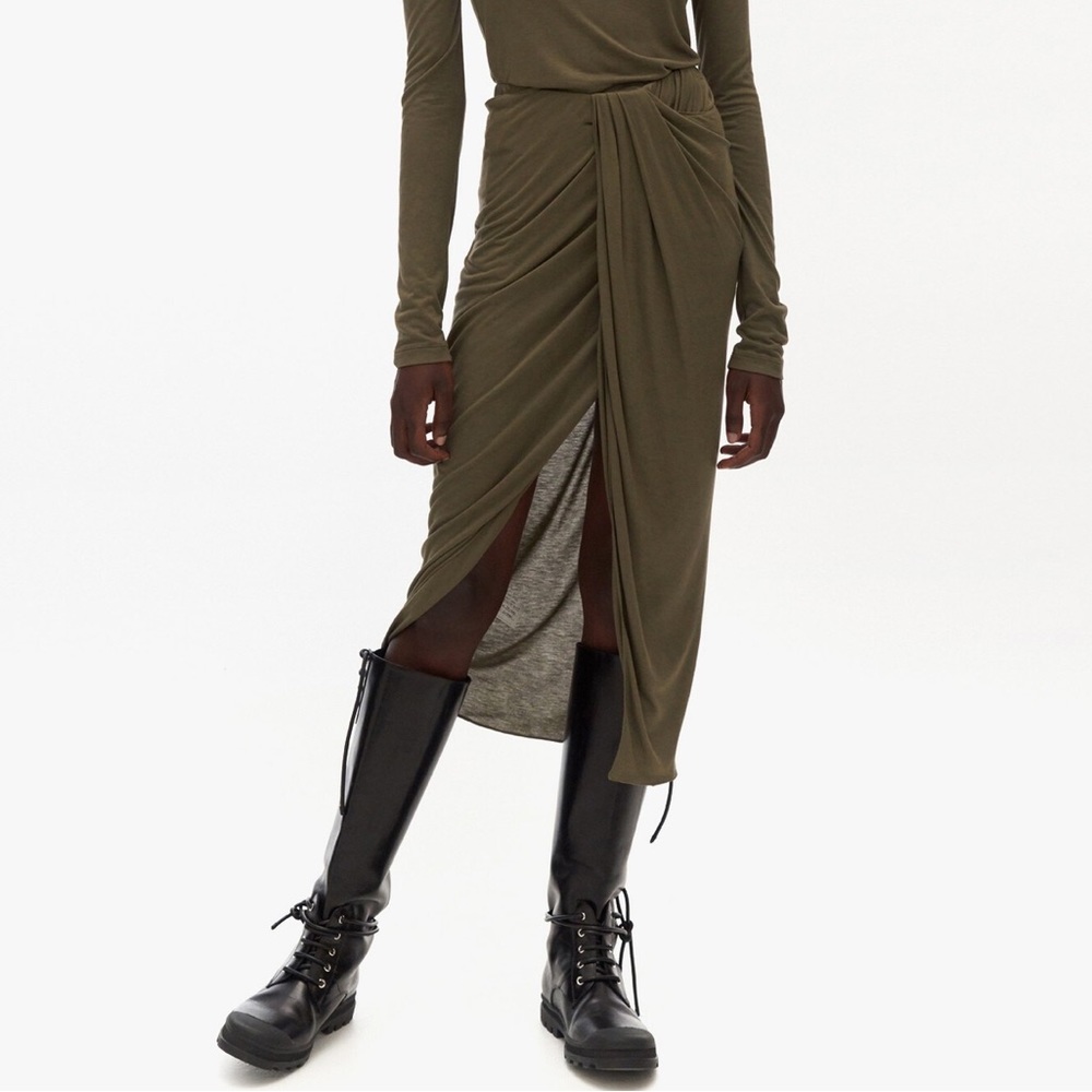 Helmut Lang jersey knit skirt